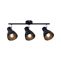 Paulmann Spot DAVY 3-flammer E27, chrom, sort mat d�mpbar