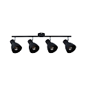 Paulmann Spot DAVY 4-flammer E27, chrom, sort mat d�mpbar