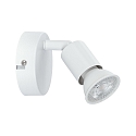 Paulmann Spot CAROLINA 1-flamme GU10, hvid mat d�mpbar