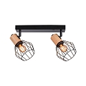 Paulmann Spot LANKA 2-flammer E14, sort d�mpbar