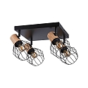 Paulmann Spot LANKA 4-flammer E14, sort d�mpbar