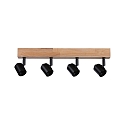 Spot ARVID 4-flammer E27, sort d�mpbar
