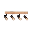 Paulmann Spot ARVID 4-flammer E27, sort d�mpbar