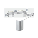 Paulmann Tilbeh�r DUO Profil Endekappe, s�t af 2, aluminium matt
