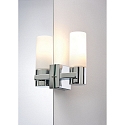Paulmann V�glampe GEMINI Badlampe, s�t af 2, IP44, E14, 230V, chrom/satineret