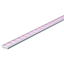 Paulmann Tilbeh�r Indbygningsprofil med diffuser, 100cm, aluminum anodiseret / satineret