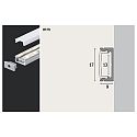 Paulmann MaxLED / Your LED Strip Base Alu Profile with diffuser, 200cm, alu anodized / cover satin