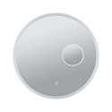 Paulmann Spejl med belysning MIRRA LED � 60CM . INK. 3X ZOOM rund, med kosmetikspejl IP44, hvid d�mpbar