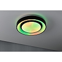 Paulmann V�g- og Loftlampe RAINBOW DYNAMIC lille, tunable white, RGB IP20, sort, hvid d�mpbar