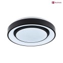 Paulmann wall and ceiling luminaire RAINBOW DYNAMIC small, tunable white, RGB IP20, black, white dimmable