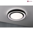 Paulmann wall and ceiling luminaire RAINBOW DYNAMIC large, tunable white, RGB IP20, black, white dimmable