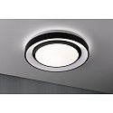 V�g- og Loftlampe RAINBOW DYNAMIC stor, tunable white, RGB IP20, sort, hvid d�mpbar