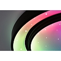 V�g- og Loftlampe RAINBOW DYNAMIC stor, tunable white, RGB IP20, sort, hvid d�mpbar