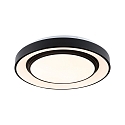 V�g- og Loftlampe RAINBOW DYNAMIC stor, tunable white, RGB IP20, sort, hvid d�mpbar