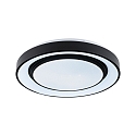 V�g- og Loftlampe RAINBOW DYNAMIC stor, tunable white, RGB IP20, sort, hvid d�mpbar