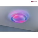 Paulmann wall and ceiling luminaire RAINBOW DYNAMIC small, tunable white, RGB IP20, chrome, white dimmable