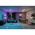 Paulmann wall and ceiling luminaire RAINBOW DYNAMIC small, tunable white, RGB IP20, chrome, white dimmable