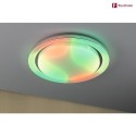 Paulmann wall and ceiling luminaire RAINBOW DYNAMIC large, tunable white, RGB IP20, chrome, white dimmable