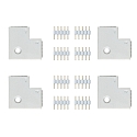 Paulmann Tilbeh�r til MAX LED STRIPE Hj�rne tilslutning 90�, s�t af 4, hvid, inkl. 8 Stikforbindelse