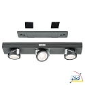 Paulmann LED Under Cabinet luminaire ROTATE LED, 3 spots, 6x1,5V AAA, anthracite, dimmable, battery powered