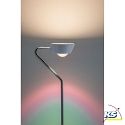 Paulmann Paulmann LED Floor lamp Ramos 13W white matt/chrome with foot dimmer