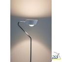 Paulmann Paulmann LED Floor lamp Ramos 13W white matt/chrome with foot dimmer