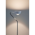 Paulmann Paulmann LED Standerlampe Ramos 13W hvid matt/chrom med fod d�mper