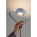 Paulmann Paulmann LED Standerlampe Ramos 13W hvid matt/chrom med fod d�mper