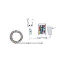 Paulmann LED Strip SIMPLE LED RGB, med fjernbetjening hvid