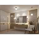 Paulmann wall and ceiling luminaire GOVE IP44, chrome, mat 