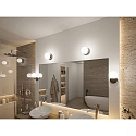 Paulmann wall and ceiling luminaire GOVE IP44, chrome, mat 
