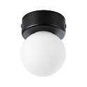Paulmann wall and ceiling luminaire GOVE G9 IP44, mat, black 