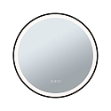 Paulmann Spejl med belysning MIRRA LED � 59CM rund, CCT Switch, med touch-d�mper, med varmefunktion IP44, mat, sort d�mpbar