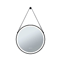 Paulmann Spejl med belysning MIRRA � 60CM rund, CCT Switch, med touch-d�mper, med tape, med varmefunktion IP44, sort mat d�mpbar