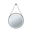 Paulmann Spejl med belysning MIRRA � 60CM rund, CCT Switch, med touch-d�mper, med tape, med varmefunktion IP44, sort mat d�mpbar