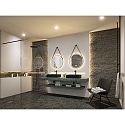 Paulmann Spejl med belysning MIRRA � 60CM rund, CCT Switch, med touch-d�mper, med tape, med varmefunktion IP44, sort mat d�mpbar