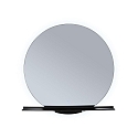 Paulmann Spejl med belysning MIRO � 50CM rund, uden ramme, tunable white, med hylde IP44, sort mat 