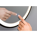 Paulmann Spejl med belysning MIRO � 40CM rund, tunable white, med suspensionss�t IP44, sort mat 