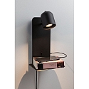 Paulmann L�selampe MALENA med USB tilslutning GU10 IP20, sort 
