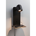 Paulmann L�selampe MALENA med USB tilslutning GU10 IP20, sort 