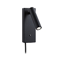L�selampe HULDA LED med USB tilslutning IP20, sort d�mpbar