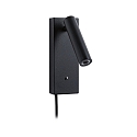 Paulmann L�selampe HULDA LED med USB tilslutning IP20, sort d�mpbar