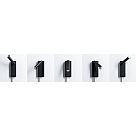 Paulmann L�selampe HULDA LED med USB tilslutning IP20, sort d�mpbar