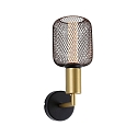 wall luminaire RAVI IP44 rigid E27 IP44, gold, black