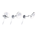 Paulmann mirror with lighting MASUA IP44 - 3X ZOOM 3-fold, round, with flex arm, CCT Switch, tiltable IP44 / IP20, chrome 