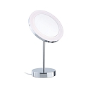 mirror with lighting MASUA IP44 - 3X ZOOM 3-fold, round, CCT Switch, with plug, adjustable IP44 / IP20, chrome 