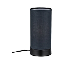 Paulmann Bordlampe PIA cylindrisk, med afbryder E14, gr�, sort mat d�mpbar