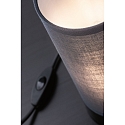 Paulmann Bordlampe PIA cylindrisk, med afbryder E14, gr�, sort mat d�mpbar