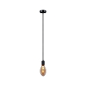 Paulmann Pendel NEORDIC TILLA 1-flamme E27 IP20, sort d�mpbar
