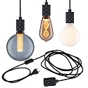 Paulmann Pendel NEORDIC TILLA med afbryder, med stik E27 IP20, grafitsort d�mpbar